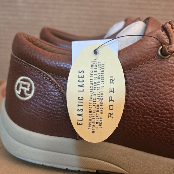 ROPER Men's Clearcut Slip On Casual Shoes  Size 8 Tumbled Brown 09-020-1662-3334 - Picture 10 of 14